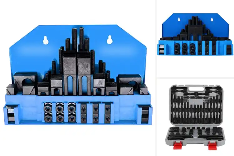 Detailed view of Best 9/16 Inch T Slot Clamp Set
