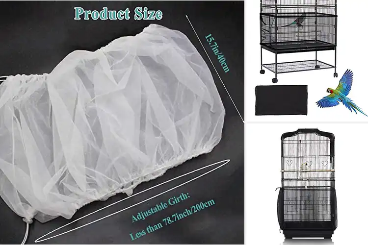 Detailed view of Best Adjustable Bird Cage Cover Skirt