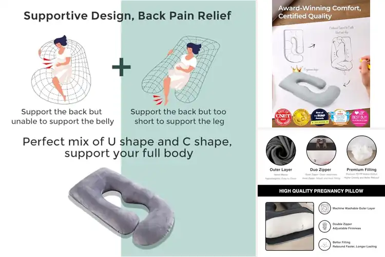 Detailed view of Best Body Pillows For Pregnant Women