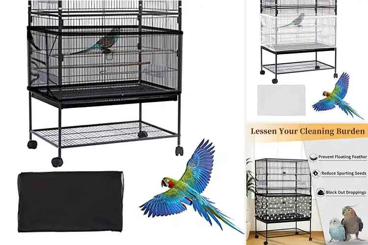 Detailed view of Best Cage Cover Skirts: Keep Your Bird’s Space Tidy & Cozy