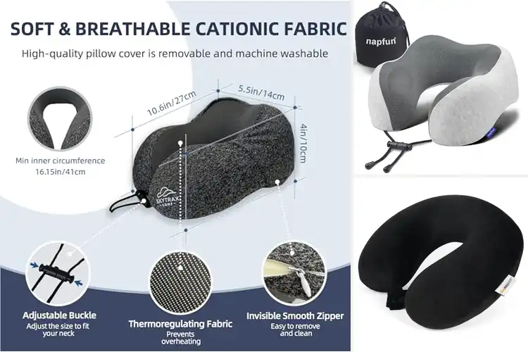 Detailed view of Best Compact Travel Pillows