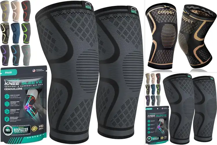 Detailed view of Best Compression Knee Sleeves