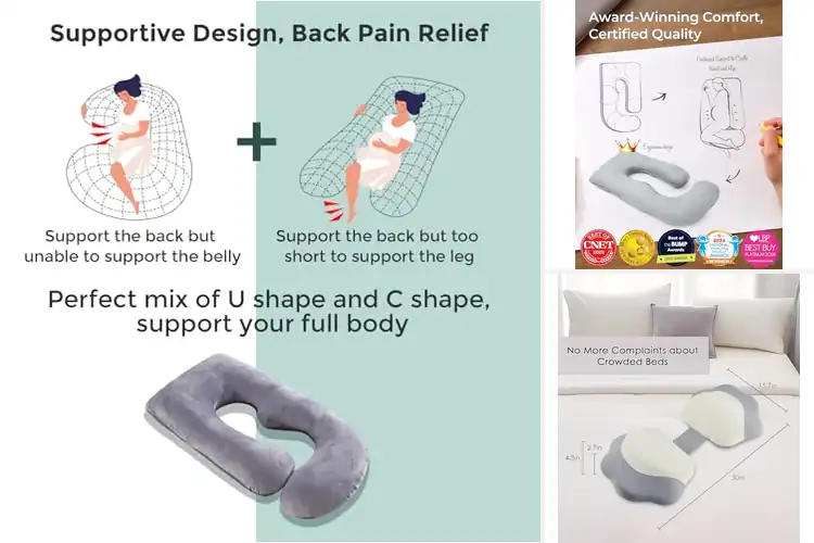 Detailed view of Best Ergonomic Support Pillows For Pregnancy