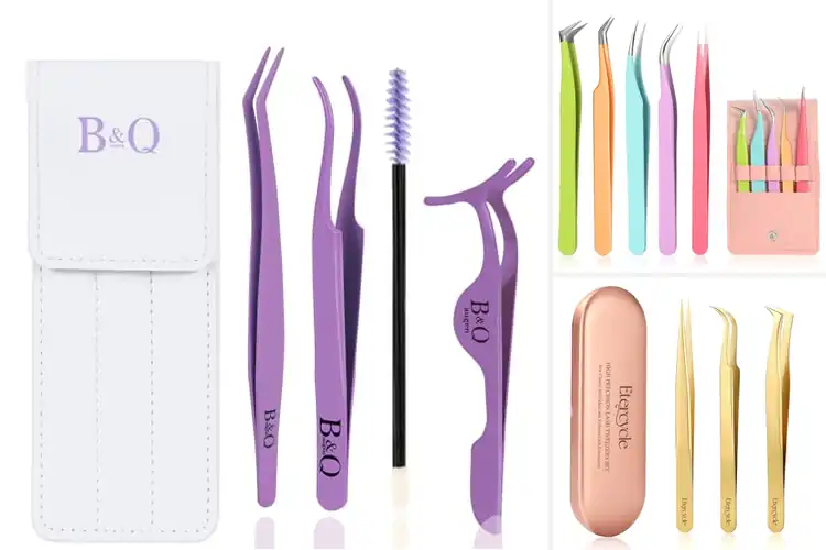 Detailed view of Best Eyelash Tweezers Kits