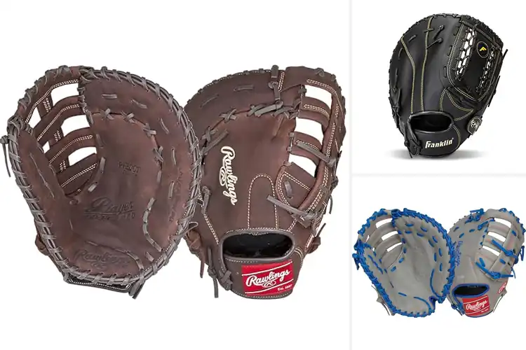Detailed view of Best First Base Mitts