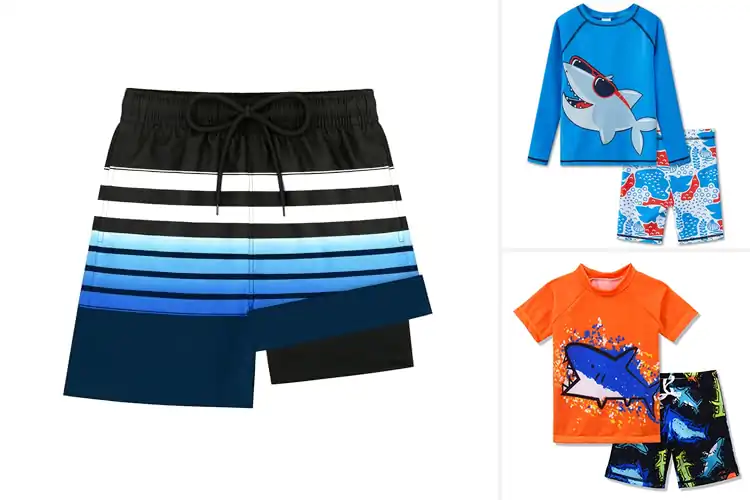 Detailed view of Best Form-Fitting Swimsuits For Boys