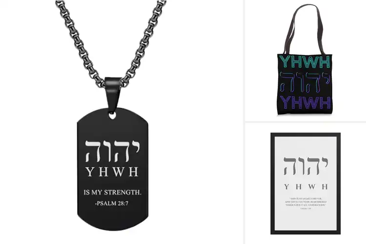 Detailed view of Best Hebrew Living God Inscription