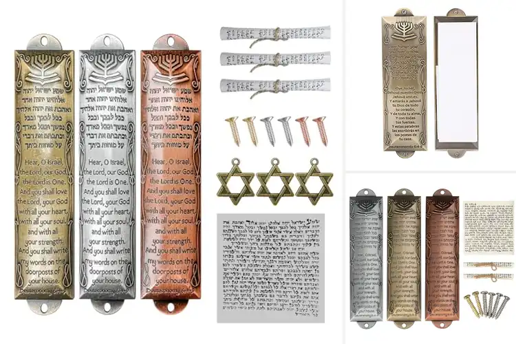 Detailed view of Best Hebrew Scripture Mezuzah Cases
