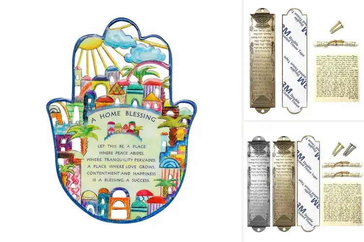 Detailed view of Best Jewish Blessing Plaques