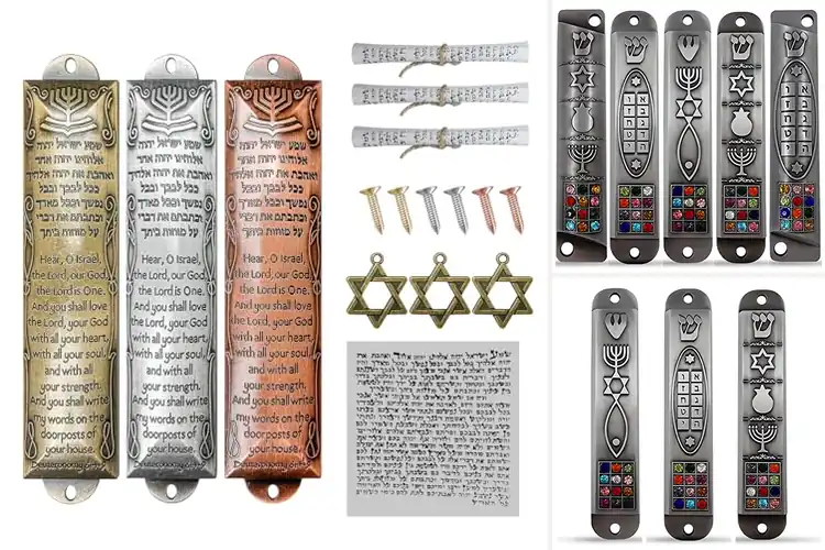 Detailed view of Best Jewish Mezuzah Sets