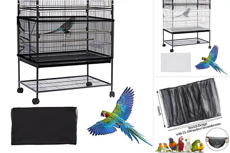 Detailed view of Best Nylon Bird Cage Net Covers for Clean & Cozy Birds