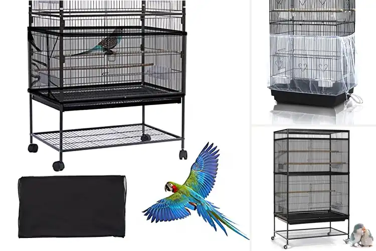 Detailed view of Best Parrot Macaw Round Square Cage Cover