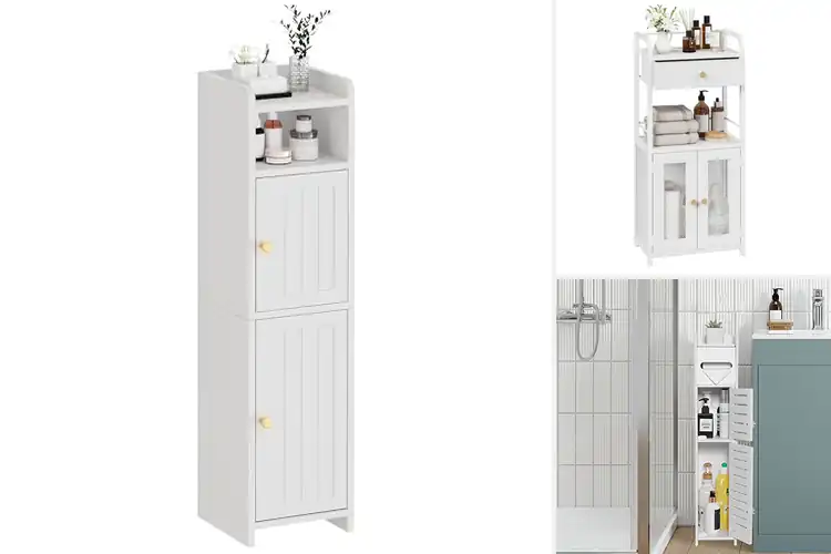 Detailed view of Best Small Bathroom Storage Cabinets
