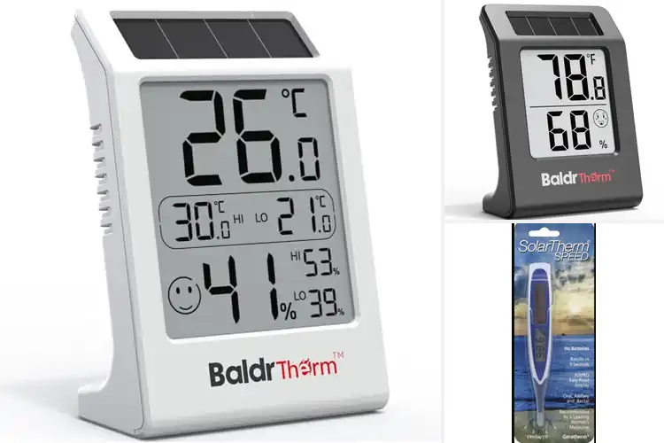 Detailed view of Best Solar Powered Thermometers