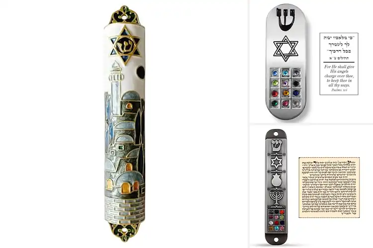 Detailed view of Best Star Of David Mezuzah Decoration