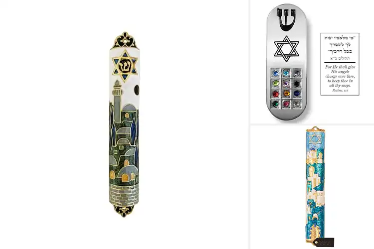 Detailed view of Best Star Of David Mezuzah Ornament