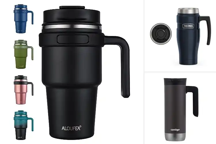 Detailed view of Best Travel Mugs With Handles