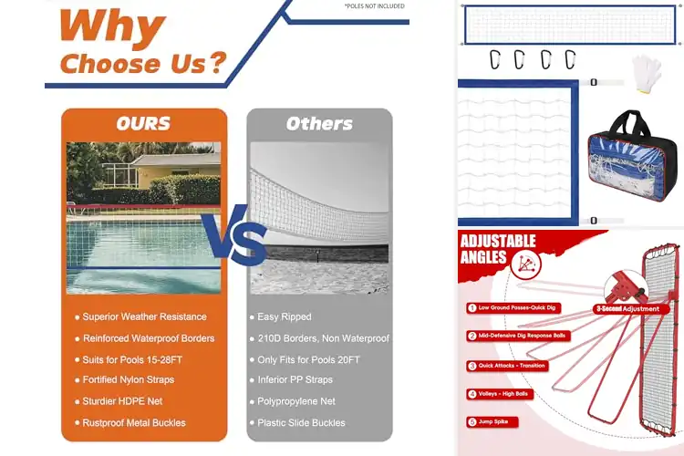 Detailed view of Best Waterproof Volleyball Nets