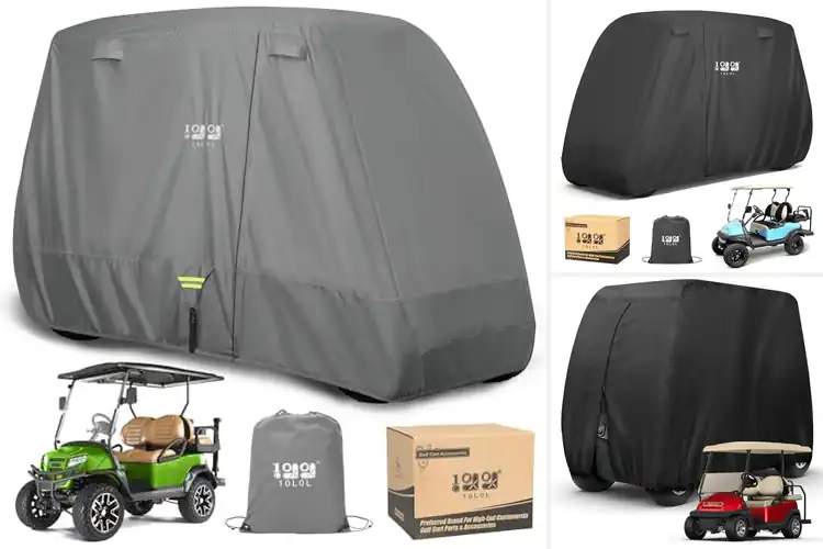 Detailed view of Best Weatherproof Golf Cart Covers