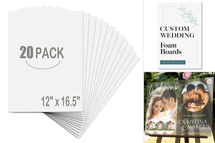Detailed view of Best Wedding Decor Foam Boards